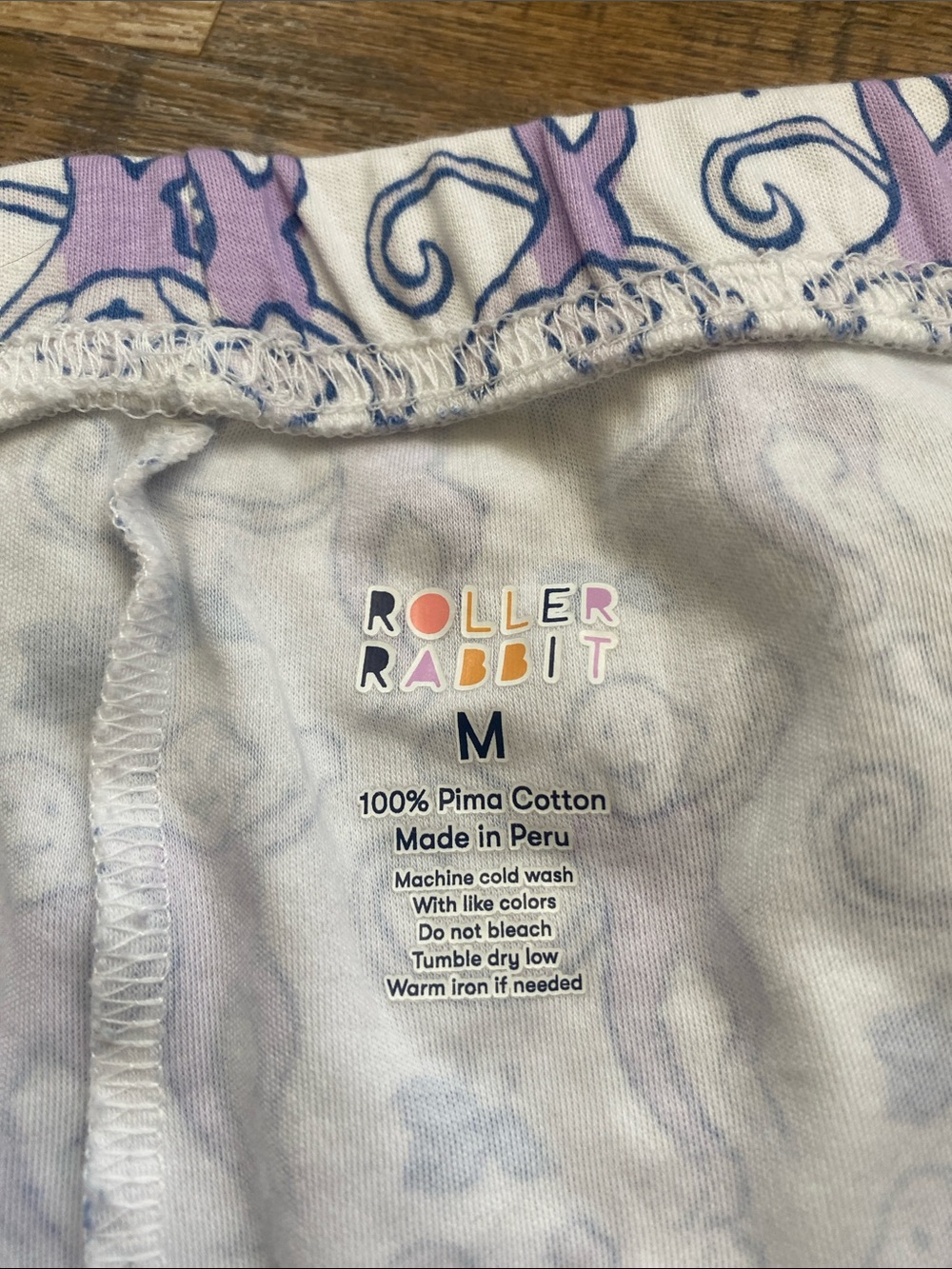 Roller Rabbit Lavender Monkeys Pajama Pants - Picture 2 of 3